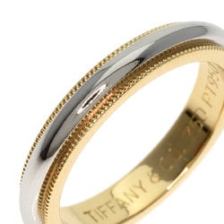 Tiffany & Co. Milgrain Ring, 18K Yellow Gold, PT950, Women's, TIFFANY