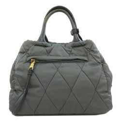 Prada metal tote bag nylon material women's PRADA