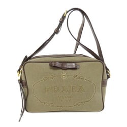 PRADA Shoulder Bag Canvas Women's