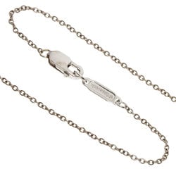 Tiffany Heart Drop Charm Necklace K18 White Gold K18YG Women's TIFFANY&Co.