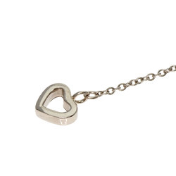 Tiffany Heart Drop Charm Necklace K18 White Gold K18YG Women's TIFFANY&Co.