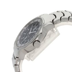 BVLGARI ST29S Solotempo Black Watch Stainless Steel SS Ladies