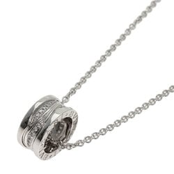 BVLGARI B-zero1 Legend Diamond Necklace K18 White Gold for Women