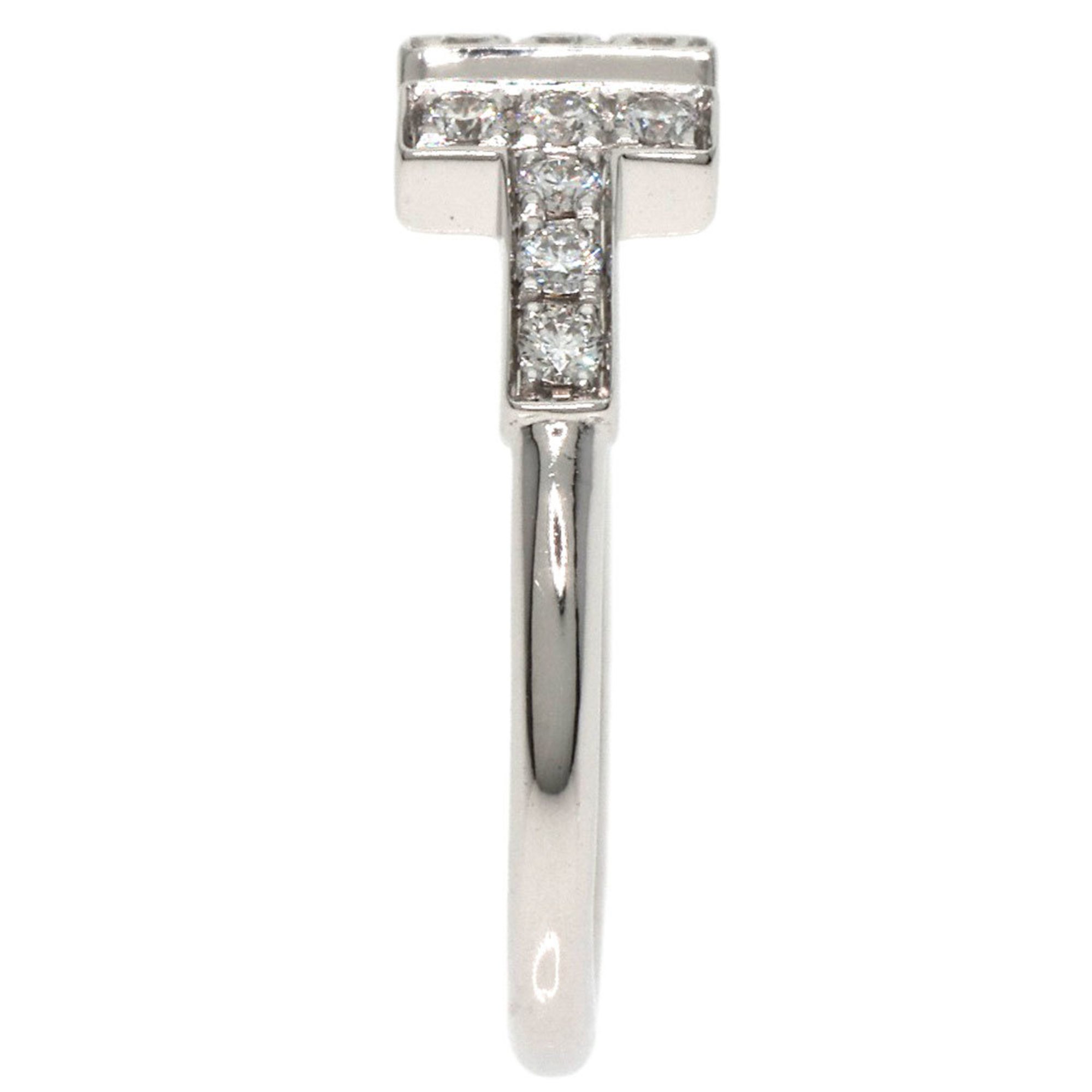 Tiffany T-wire diamond ring, 18k white gold, for women, TIFFANY&Co.