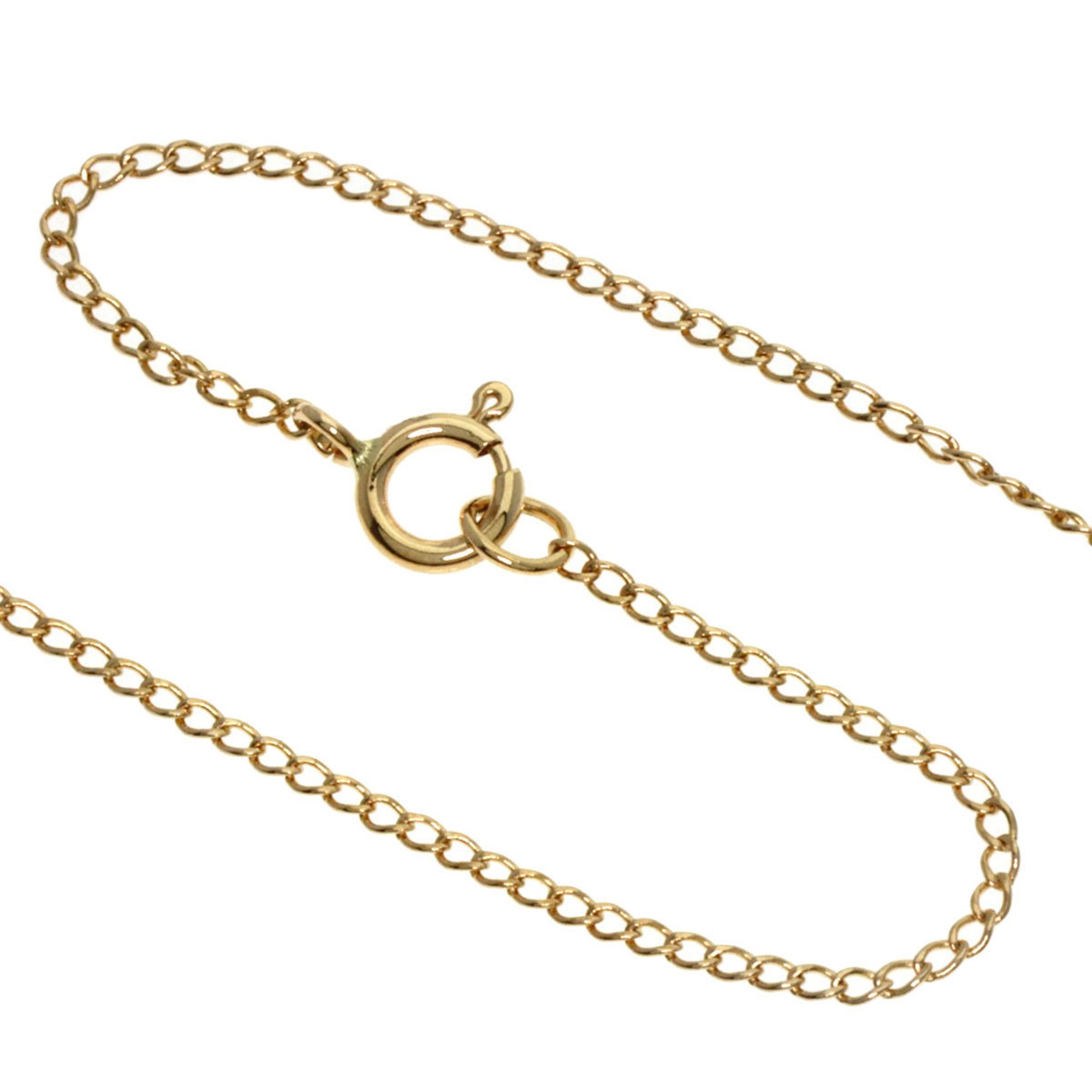 Tiffany Cross Chain Heart Necklace K18 Yellow Gold SV Women's TIFFANY&Co.