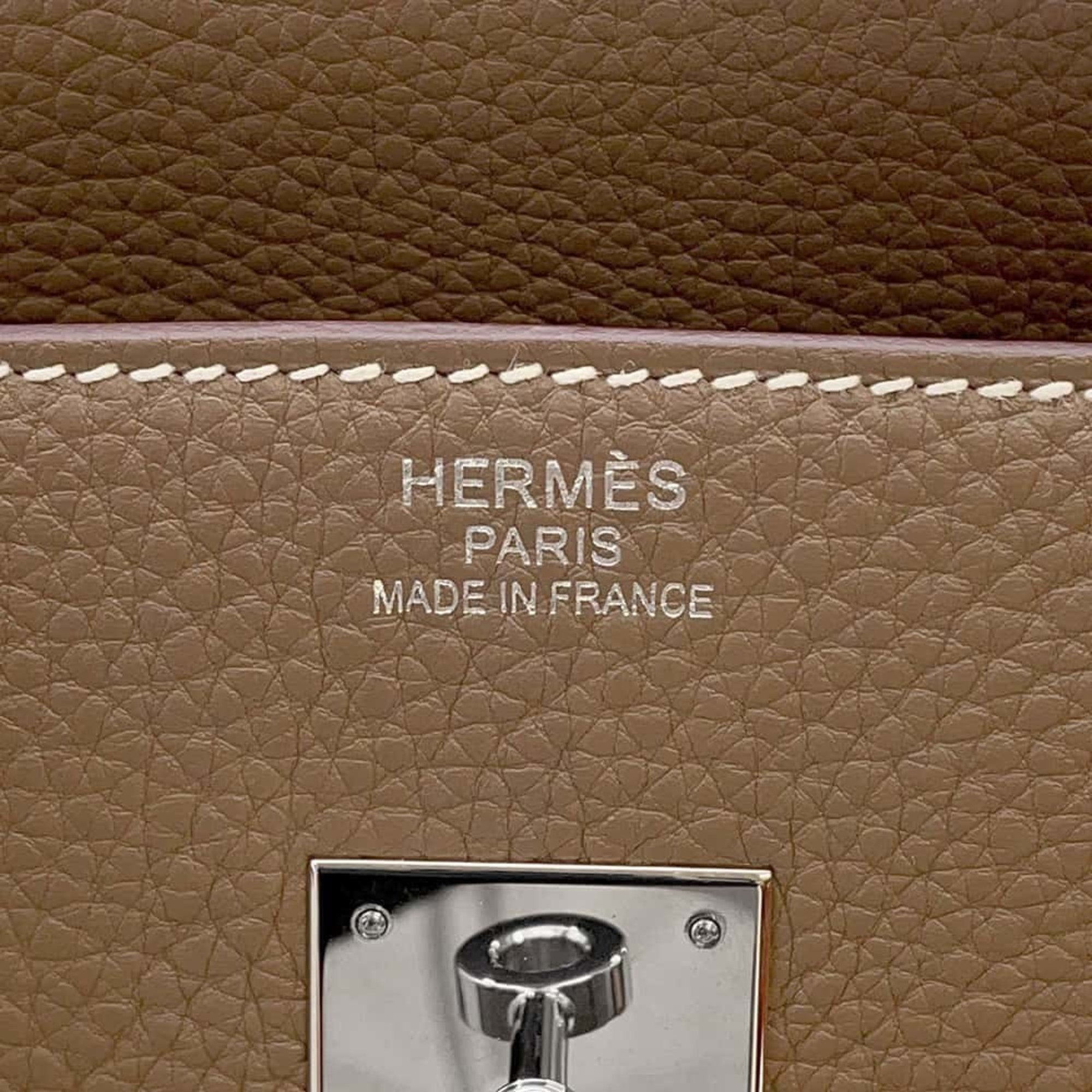 Hermes Birkin 35 Handbag Etoupe Togo U Stamp HERMES