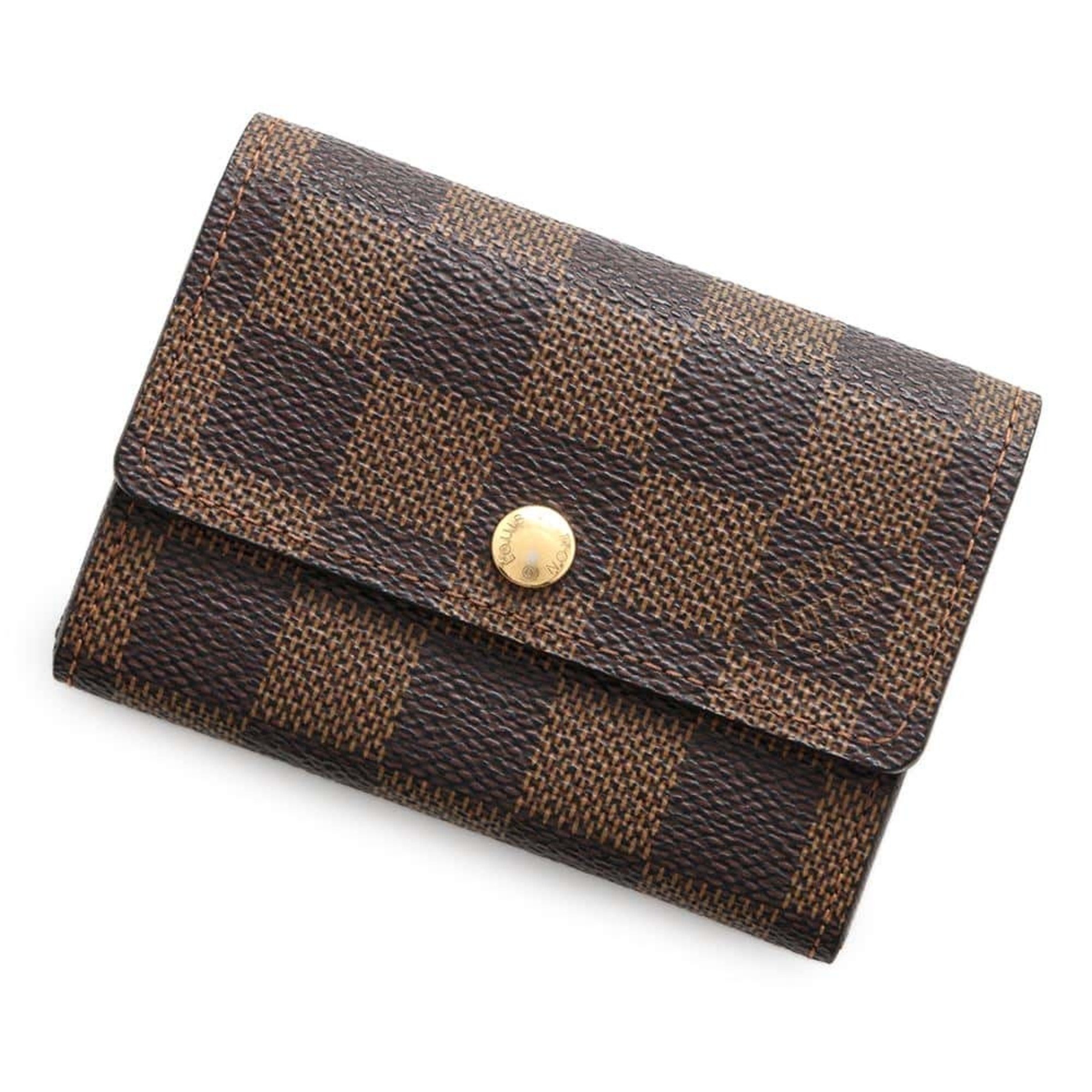 Louis Vuitton Wallet/Coin Case Damier Ebene Porto Monnaie Plat N61930 LOUIS VUITTON Coin Purse