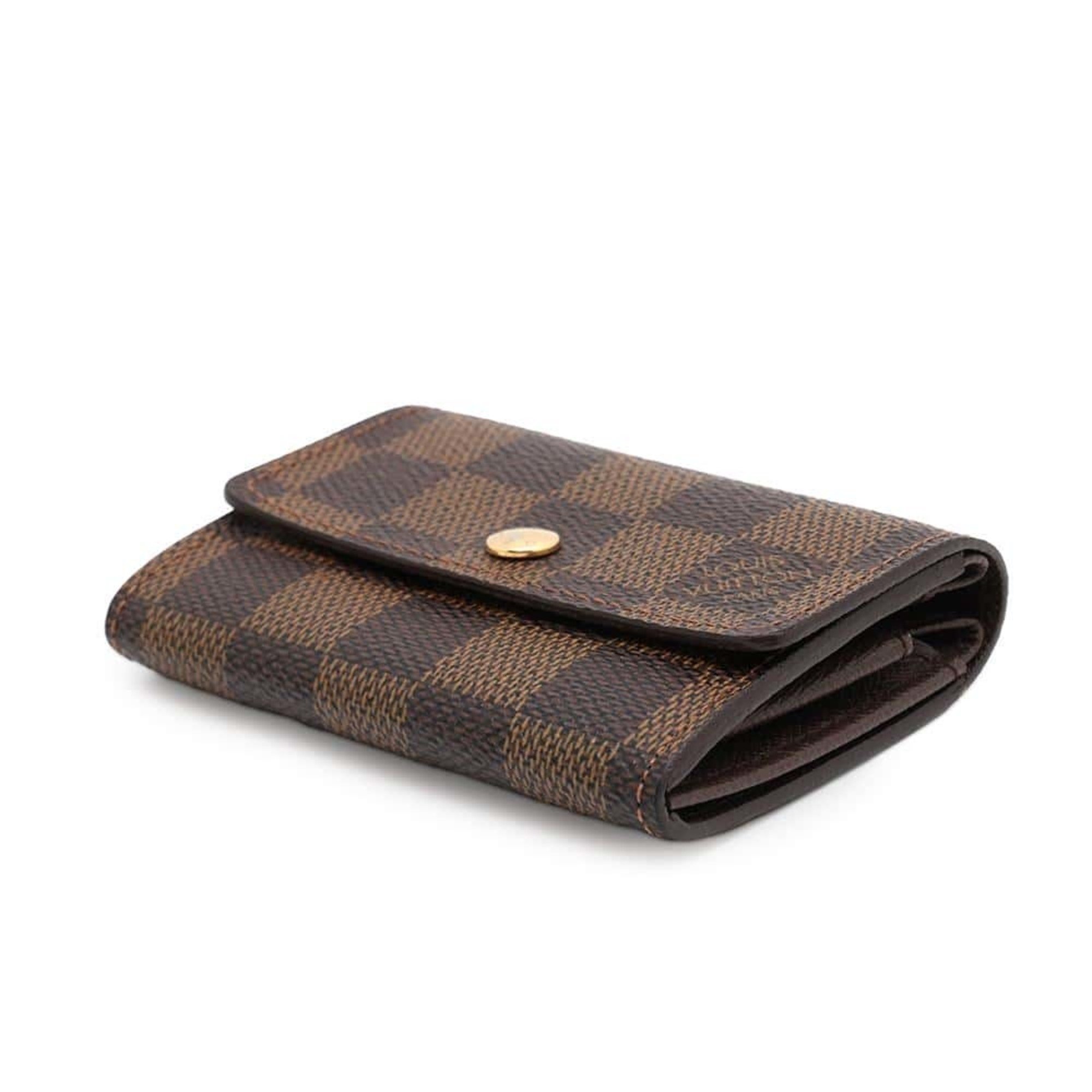 Louis Vuitton Wallet/Coin Case Damier Ebene Porto Monnaie Plat N61930 LOUIS VUITTON Coin Purse