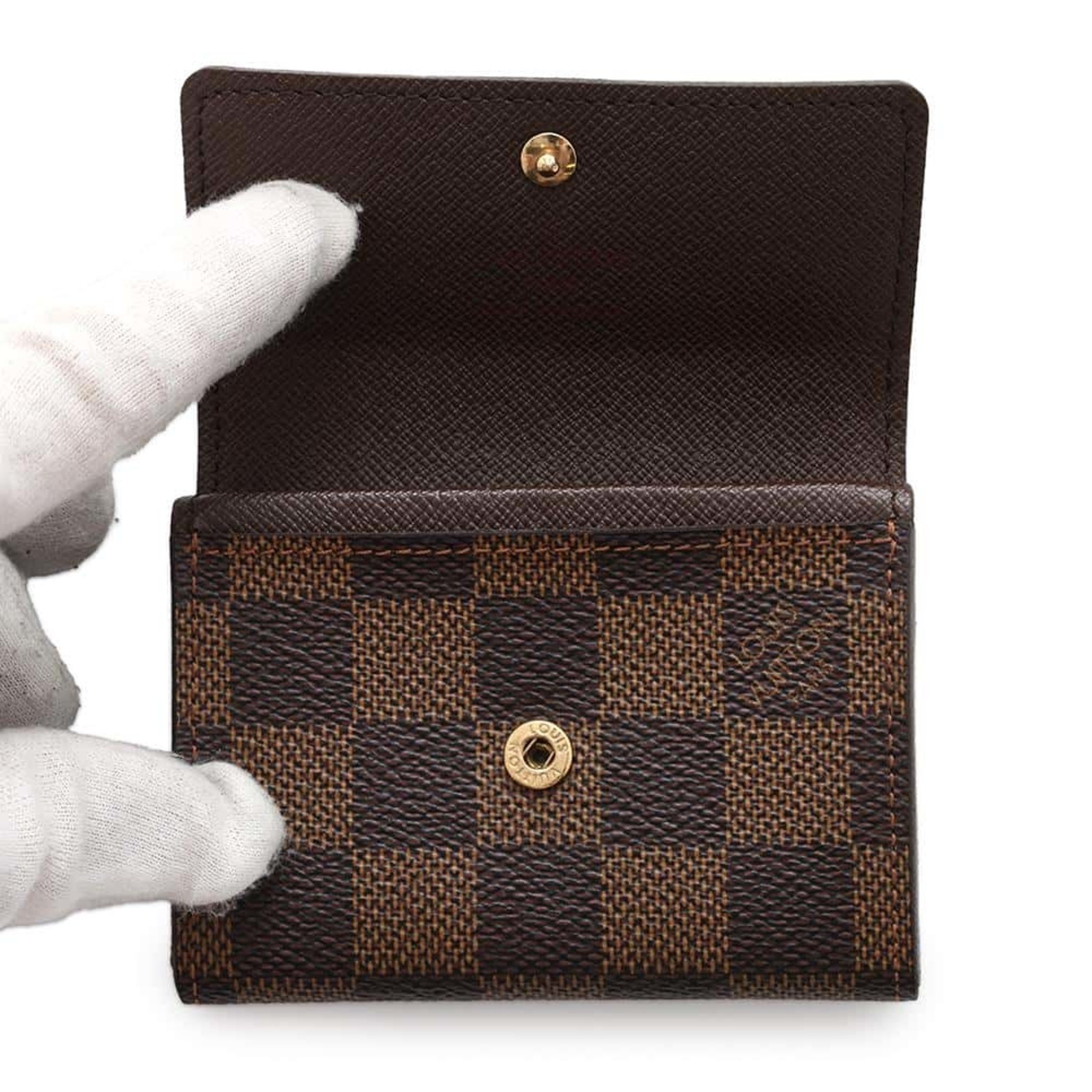 Louis Vuitton Wallet/Coin Case Damier Ebene Porto Monnaie Plat N61930 LOUIS VUITTON Coin Purse