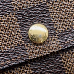 Louis Vuitton Wallet/Coin Case Damier Ebene Porto Monnaie Plat N61930 LOUIS VUITTON Coin Purse