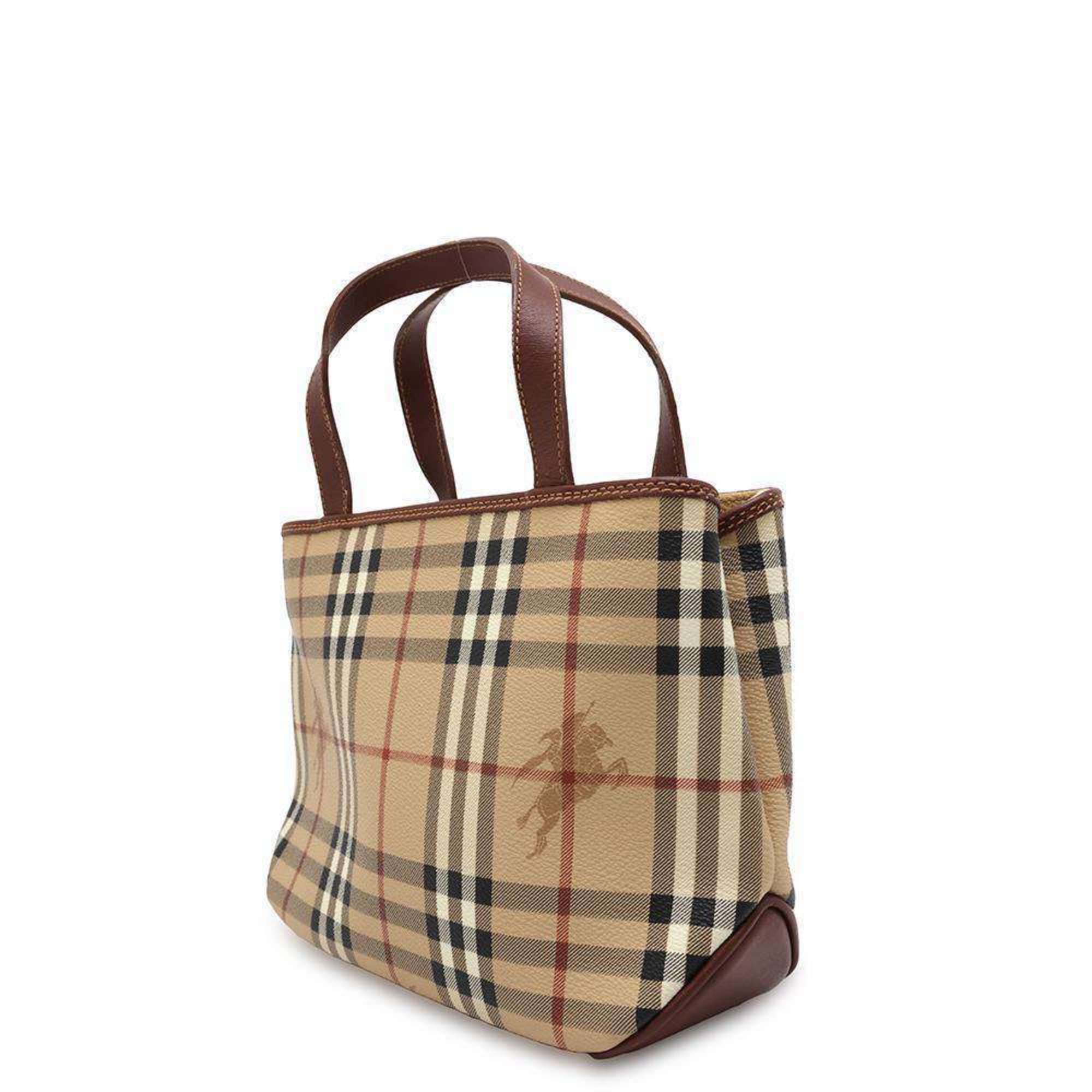 Burberry handbag check leather BURBERRY bag