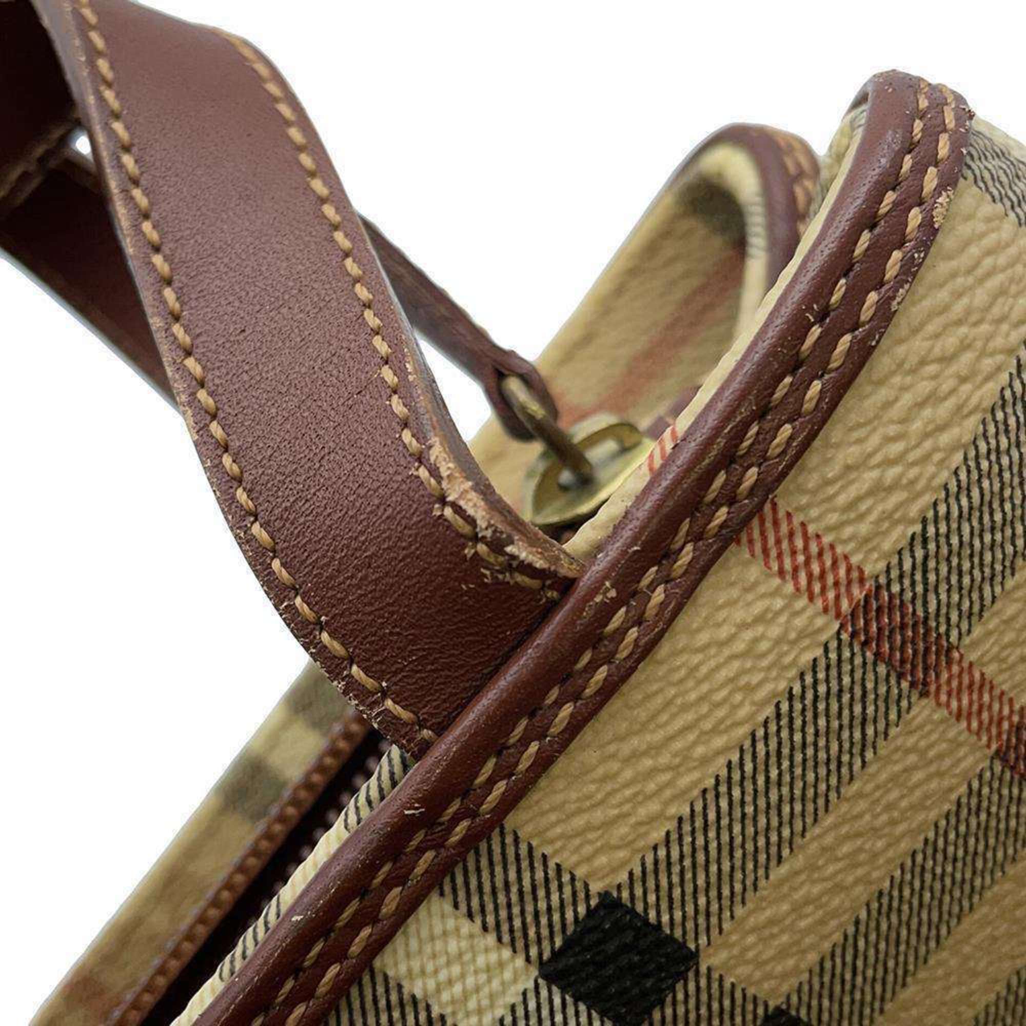 Burberry handbag check leather BURBERRY bag