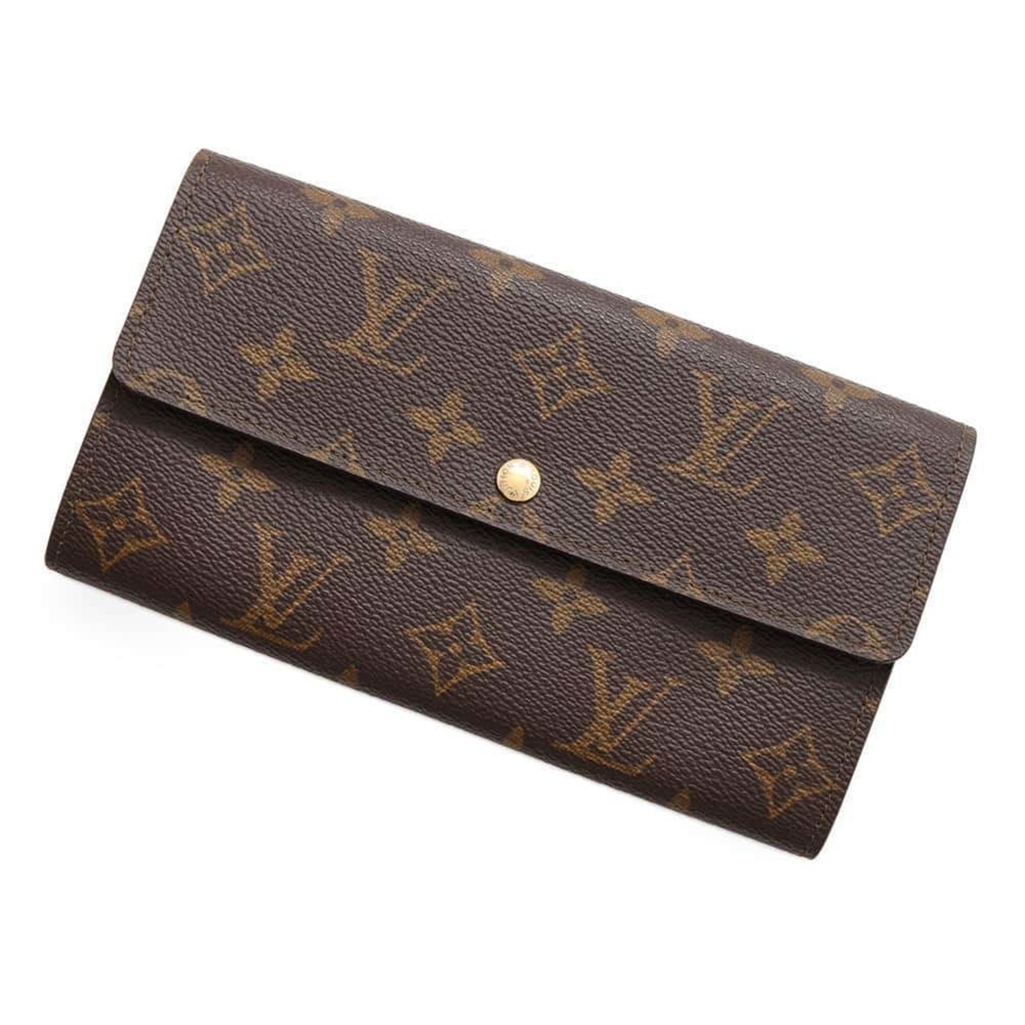 Louis Vuitton Long Wallet Monogram Pochette Porto Monnaie Credit M61725 LOUIS VUITTON