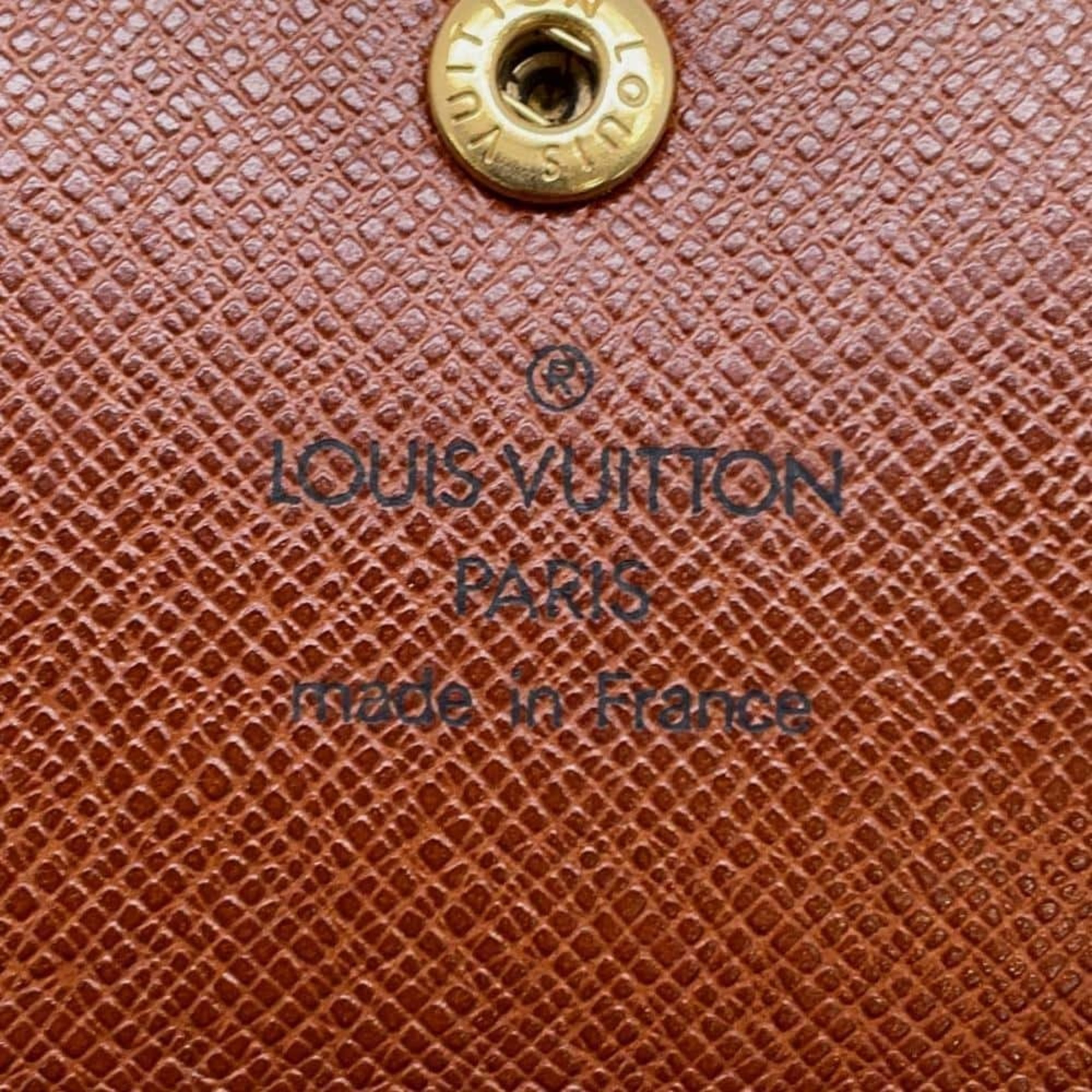 Louis Vuitton Long Wallet Monogram Pochette Porto Monnaie Credit M61725 LOUIS VUITTON