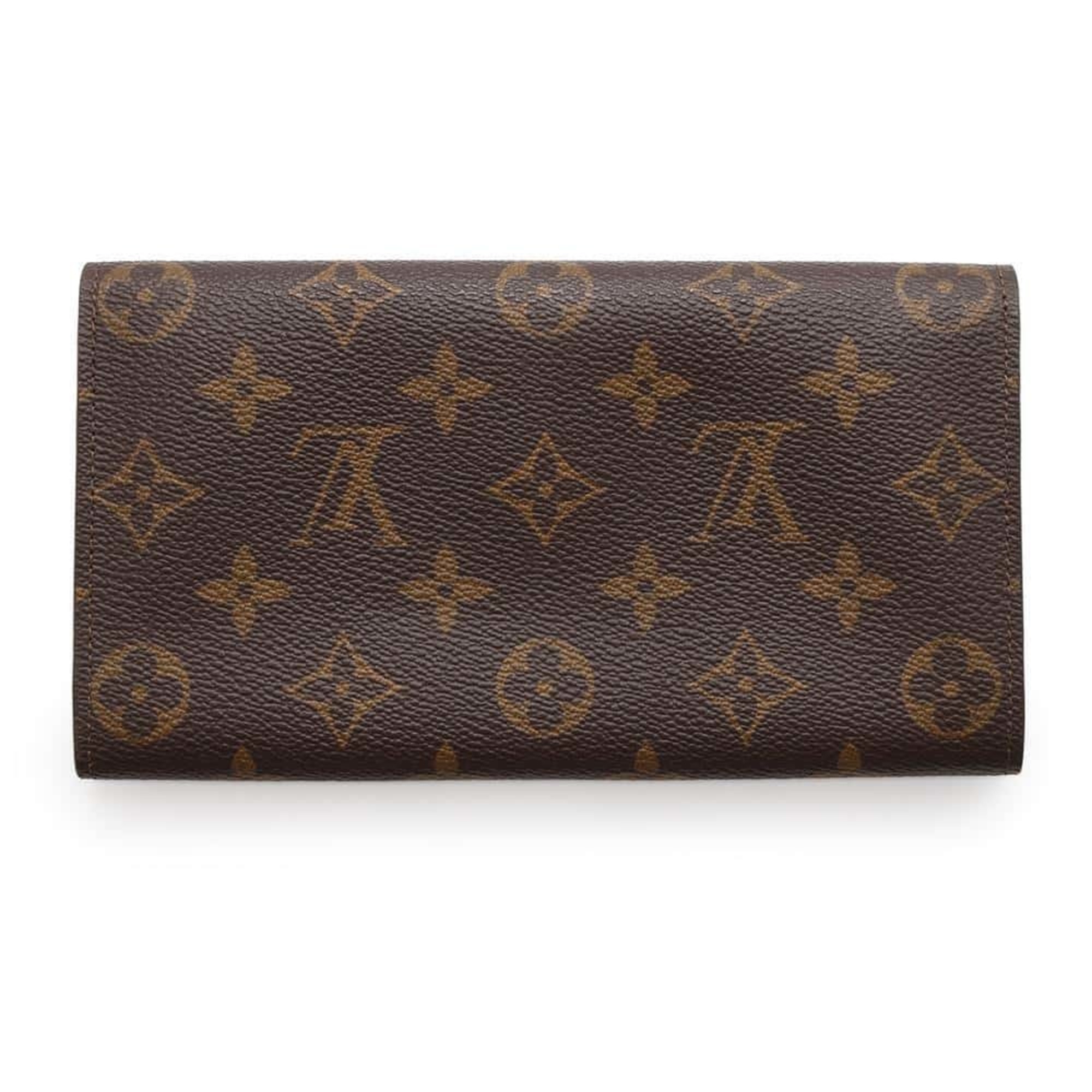 Louis Vuitton Long Wallet Monogram Pochette Porto Monnaie Credit M61725 LOUIS VUITTON