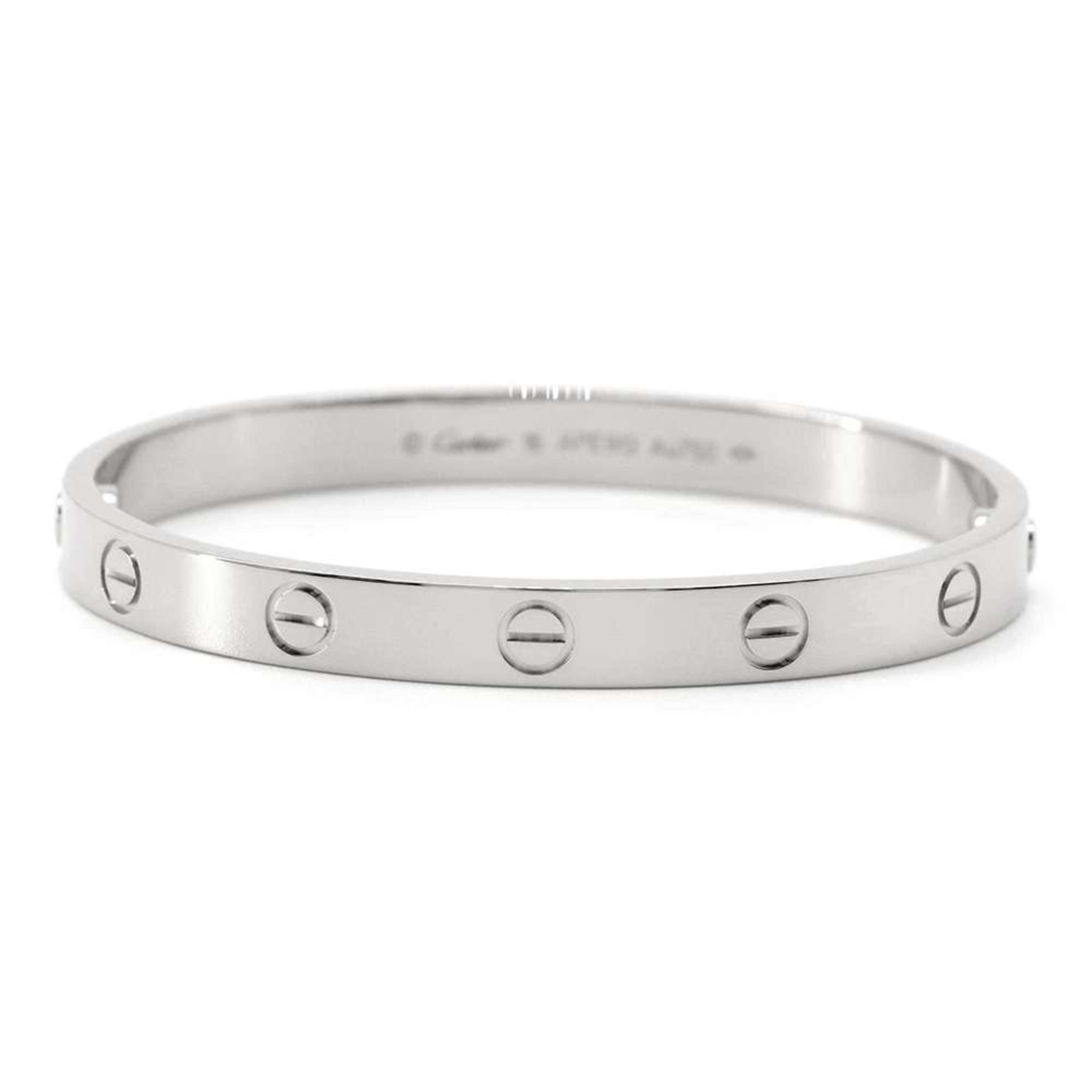 Cartier Bracelet Love K18WG White Gold Size 16 B6035416 Bangle