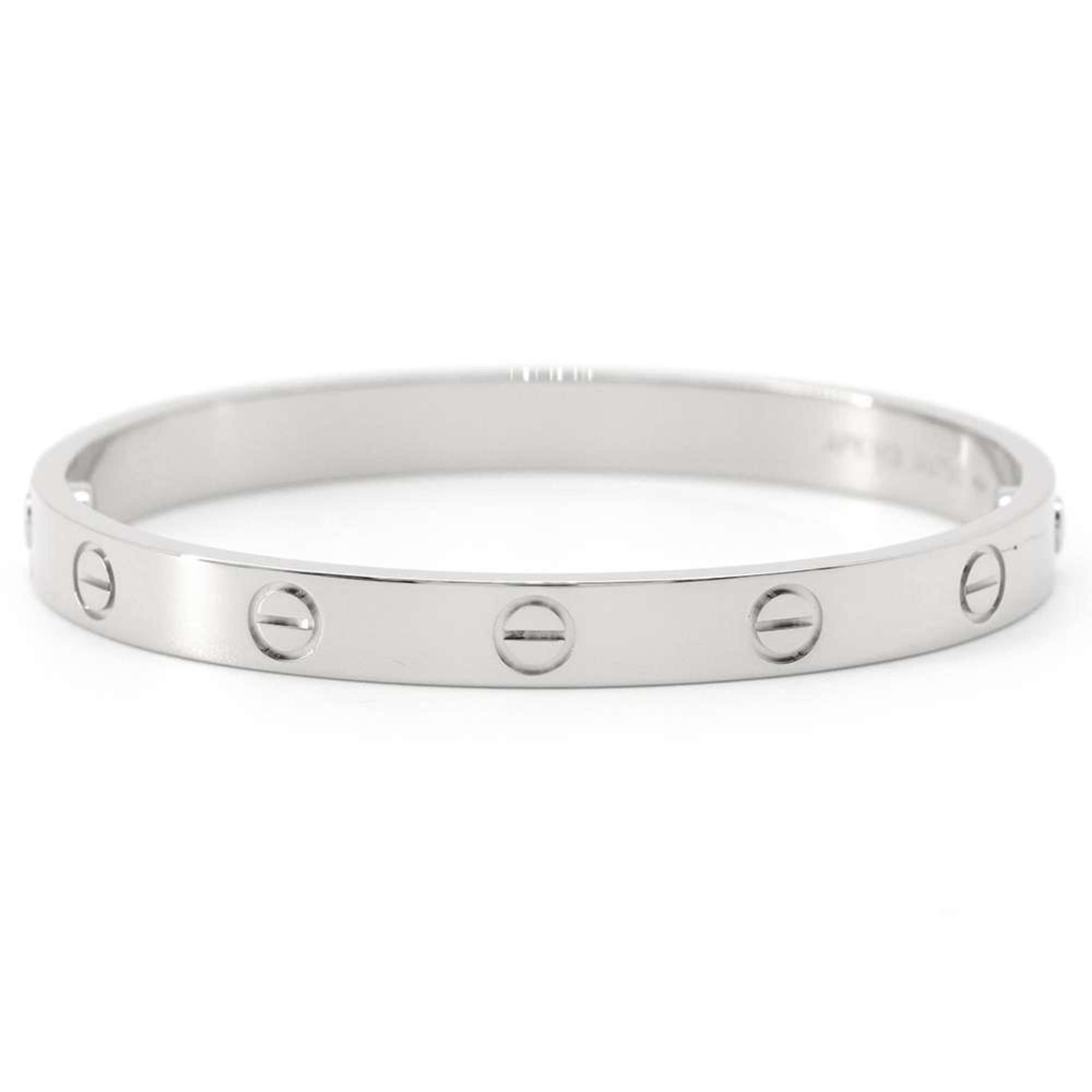 Cartier Bracelet Love K18WG White Gold Size 16 B6035416 Bangle