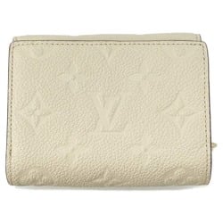 Louis Vuitton Tri-fold Wallet Monogram Empreinte Portefeuille Metis Compact M81071 Ivory