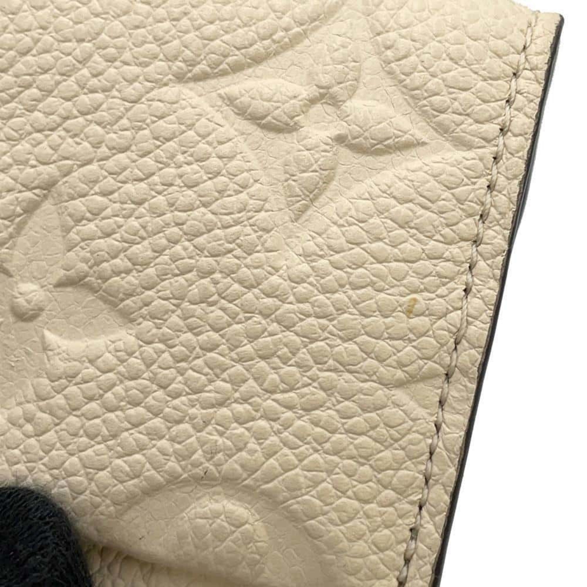 Louis Vuitton Tri-fold Wallet Monogram Empreinte Portefeuille Metis Compact M81071 Ivory