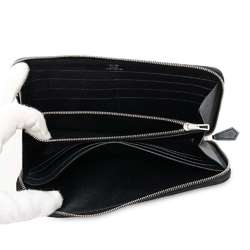 Hermes Long Wallet Azap Silk In Black Epson X Stamp