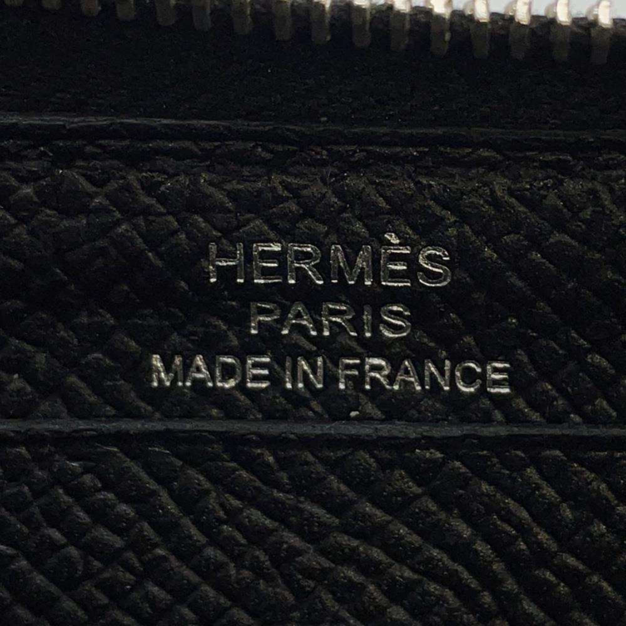 Hermes Long Wallet Azap Silk In Black Epson X Stamp