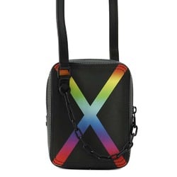 Louis Vuitton Shoulder Bag Taiga Rainbow Danube M30332 LOUIS VUITTON Black