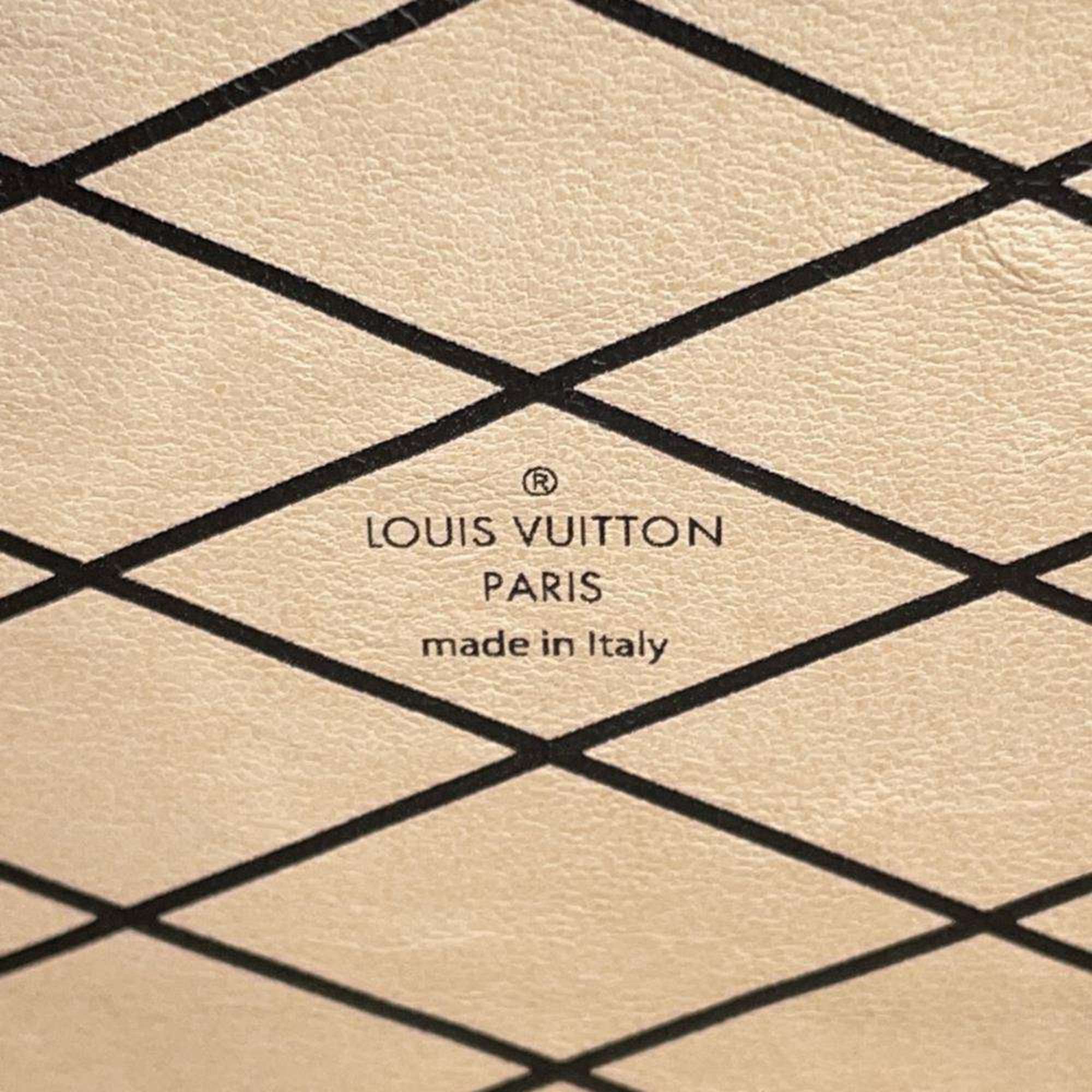 Louis Vuitton Shoulder Bag Patent Sequin Petite Malle LOUIS VUITTON White Black