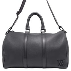 Louis Vuitton Boston Bag Keepall Bandouliere 40 Taurillon Leather M57088 2way Shoulder Black