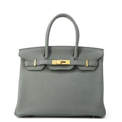 Hermes Birkin 30 Handbag Vert Amande Togo D Stamp HERMES