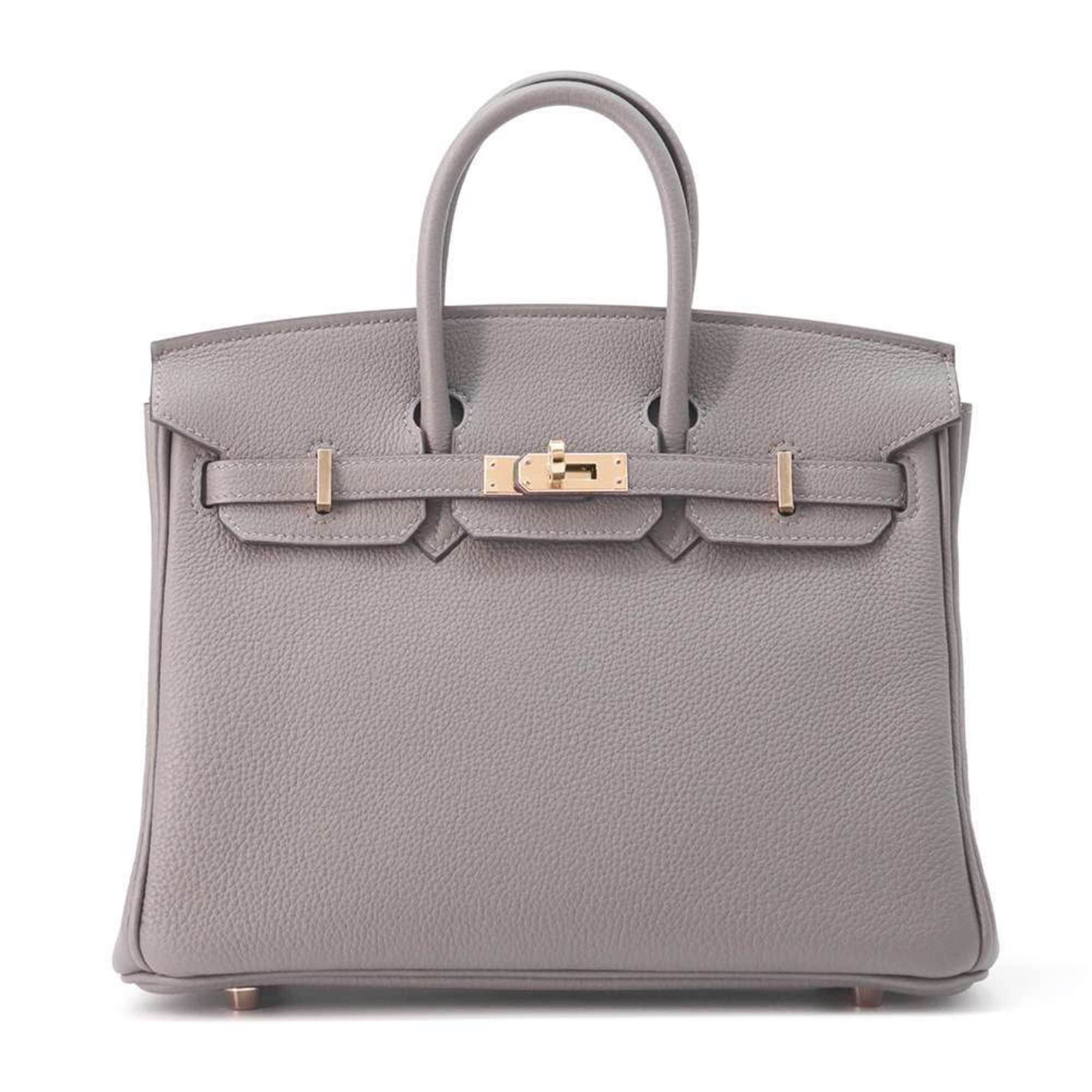 Hermes Birkin 25 Handbag Grimeyer Togo W Stamp HERMES