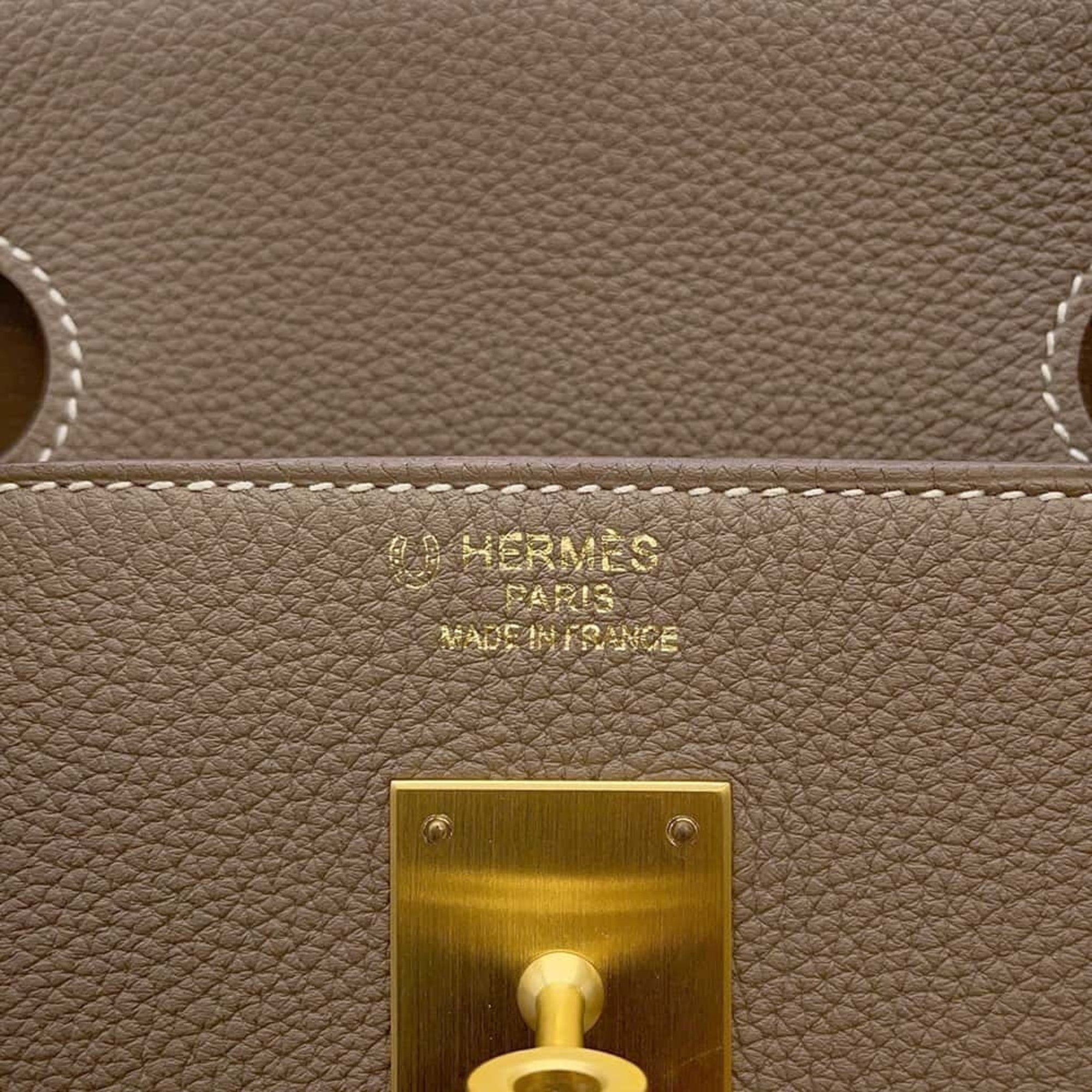 Hermes Birkin 40 Handbag Etoupe Matte Togo C Stamp HERMES Bag SPO