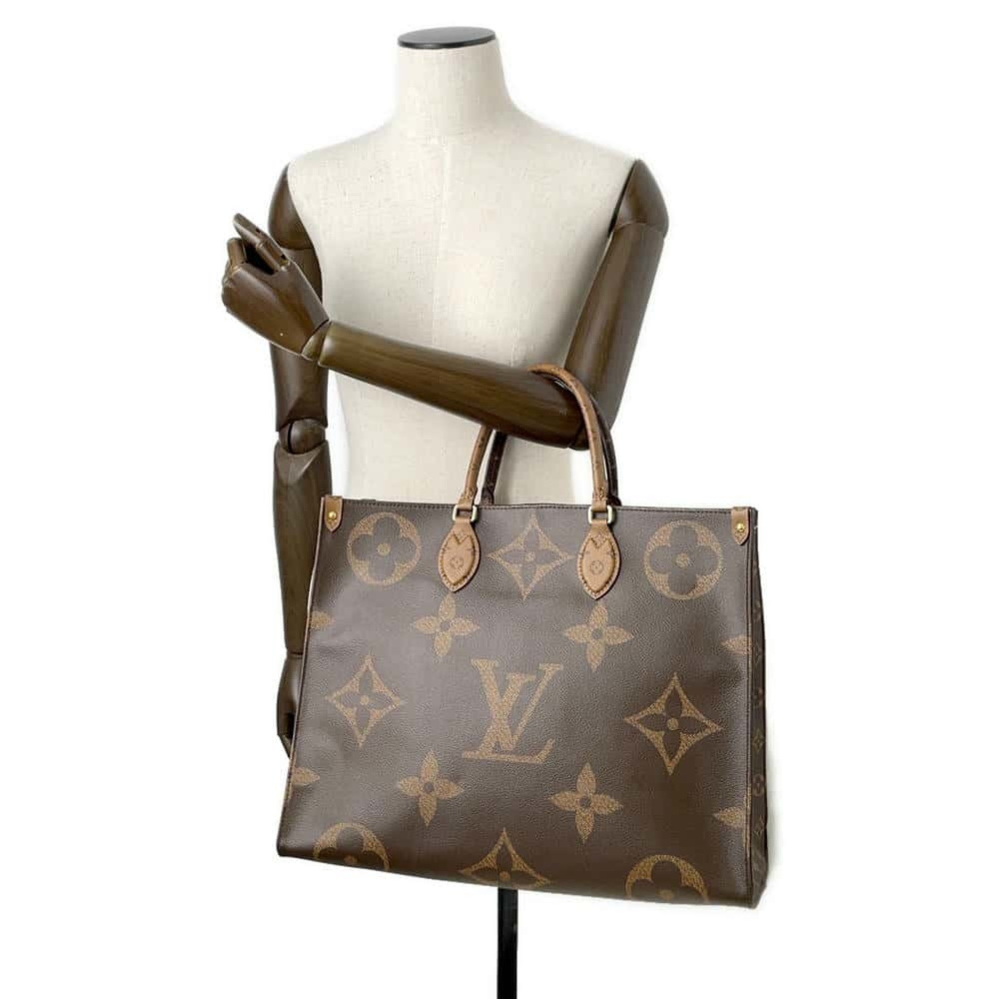 Louis Vuitton Tote Bag Monogram Reverse Giant On-the-Go GM M45320 2-way Shoulder