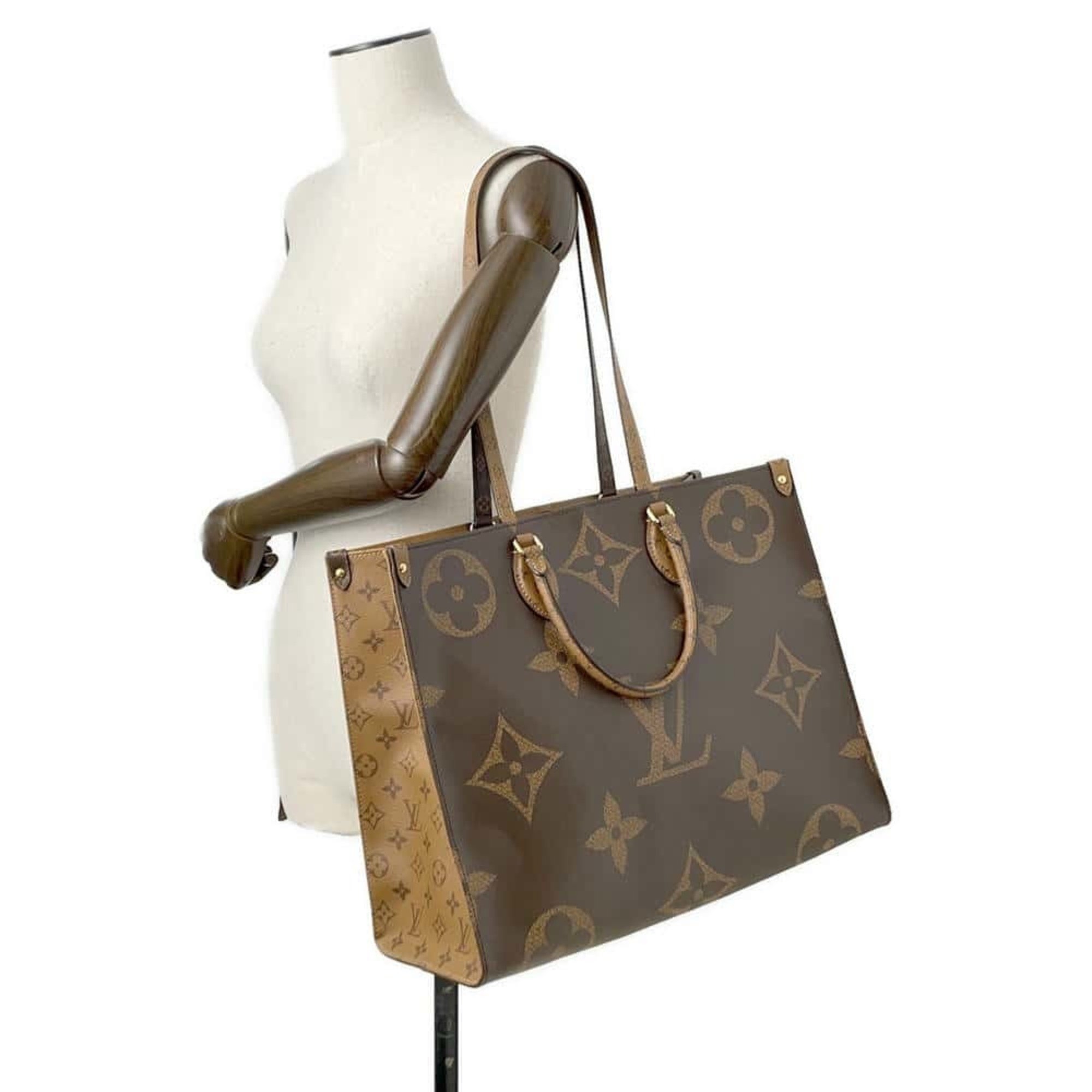 Louis Vuitton Tote Bag Monogram Reverse Giant On-the-Go GM M45320 2-way Shoulder