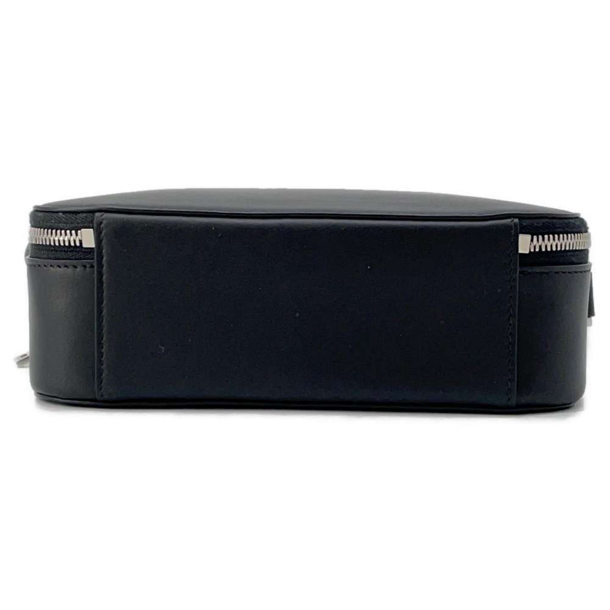 Salvatore Ferragamo Shoulder Bag Camera Case Calf Leather 241465 Black