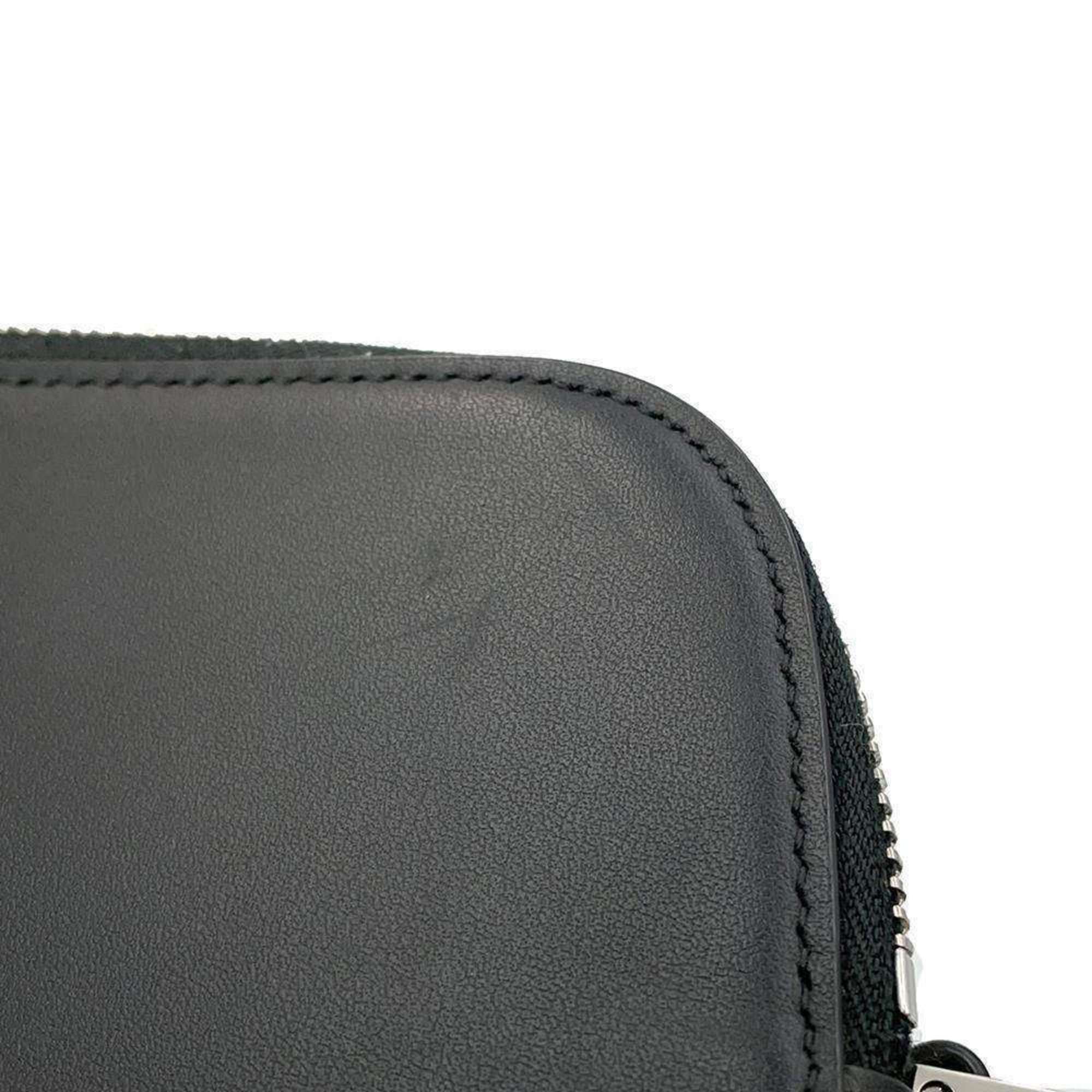 Salvatore Ferragamo Shoulder Bag Camera Case Calf Leather 241465 Black