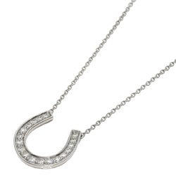 Tiffany Horseshoe Diamond Necklace Platinum PT950 Women's TIFFANY&Co.