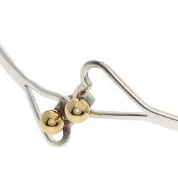 Tiffany Hook & Eye Double Heart Bracelet, 18K Silver, Women's, TIFFANY&Co.