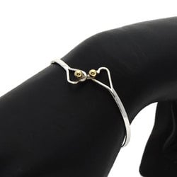 Tiffany Hook & Eye Double Heart Bracelet, 18K Silver, Women's, TIFFANY&Co.