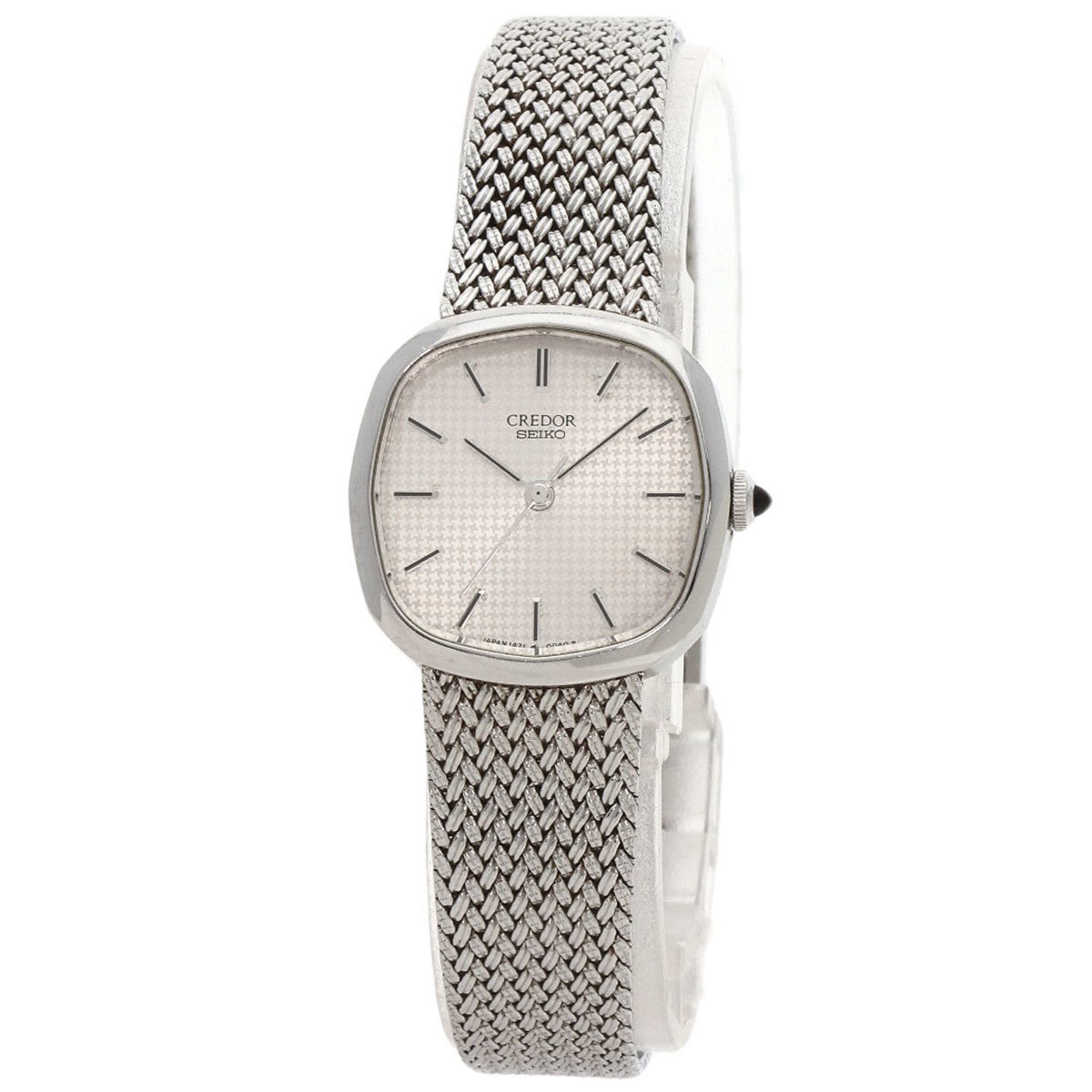 Seiko 1421-5020 Credor Square Face Watch Stainless Steel SS Ladies SEIKO