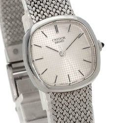 Seiko 1421-5020 Credor Square Face Watch Stainless Steel SS Ladies SEIKO