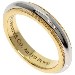 Tiffany & Co. Milgrain Ring, 18K Yellow Gold, PT950, Women's, TIFFANY