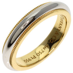 Tiffany & Co. Milgrain Ring, 18K Yellow Gold, PT950, Women's, TIFFANY