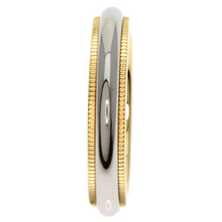 Tiffany & Co. Milgrain Ring, 18K Yellow Gold, PT950, Women's, TIFFANY