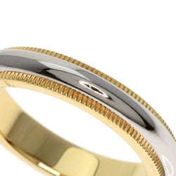 Tiffany & Co. Milgrain Ring, 18K Yellow Gold, PT950, Women's, TIFFANY