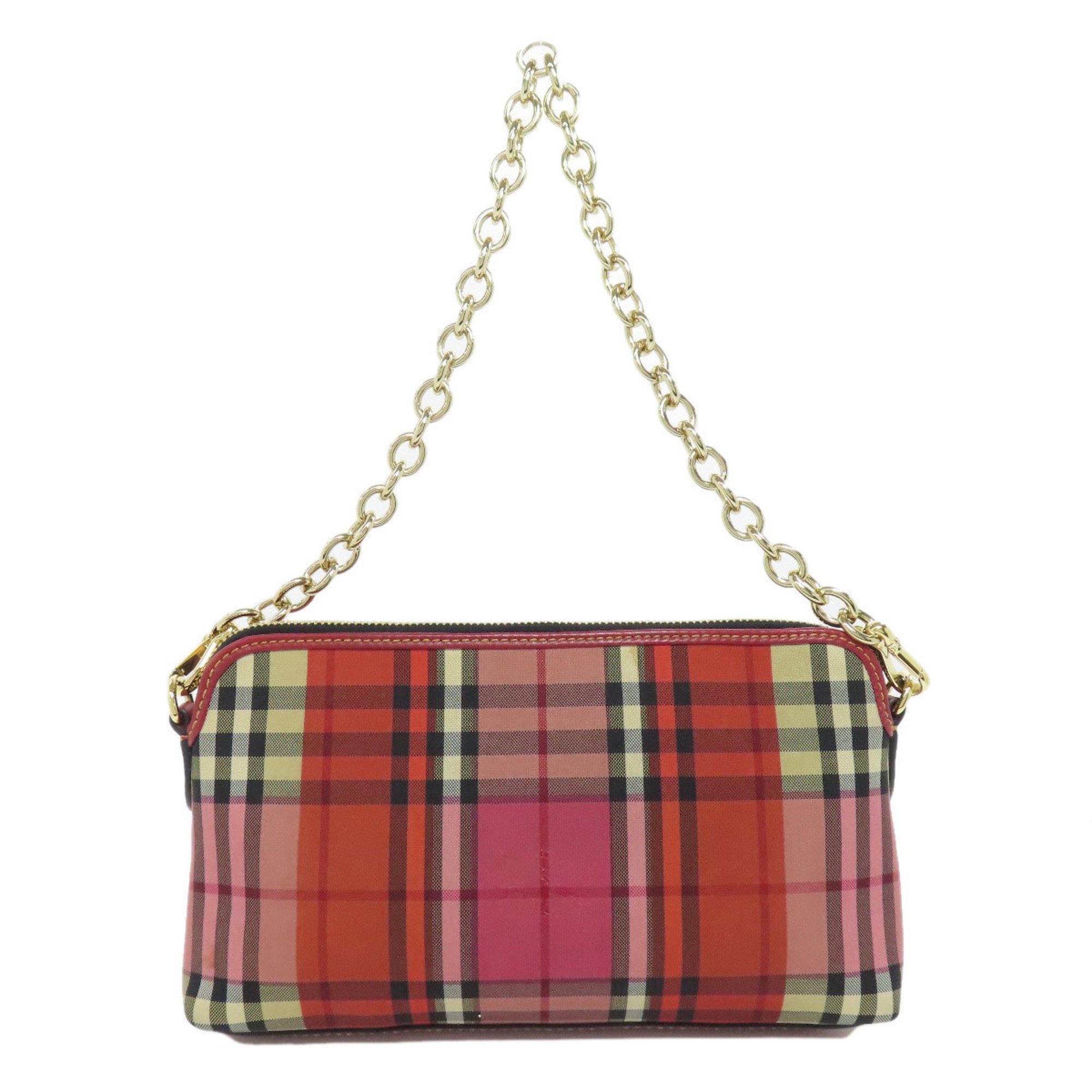 Burberry Checked Shoulder Bag Canvas Women's BURBERRY