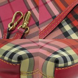 Burberry Checked Shoulder Bag Canvas Women's BURBERRY