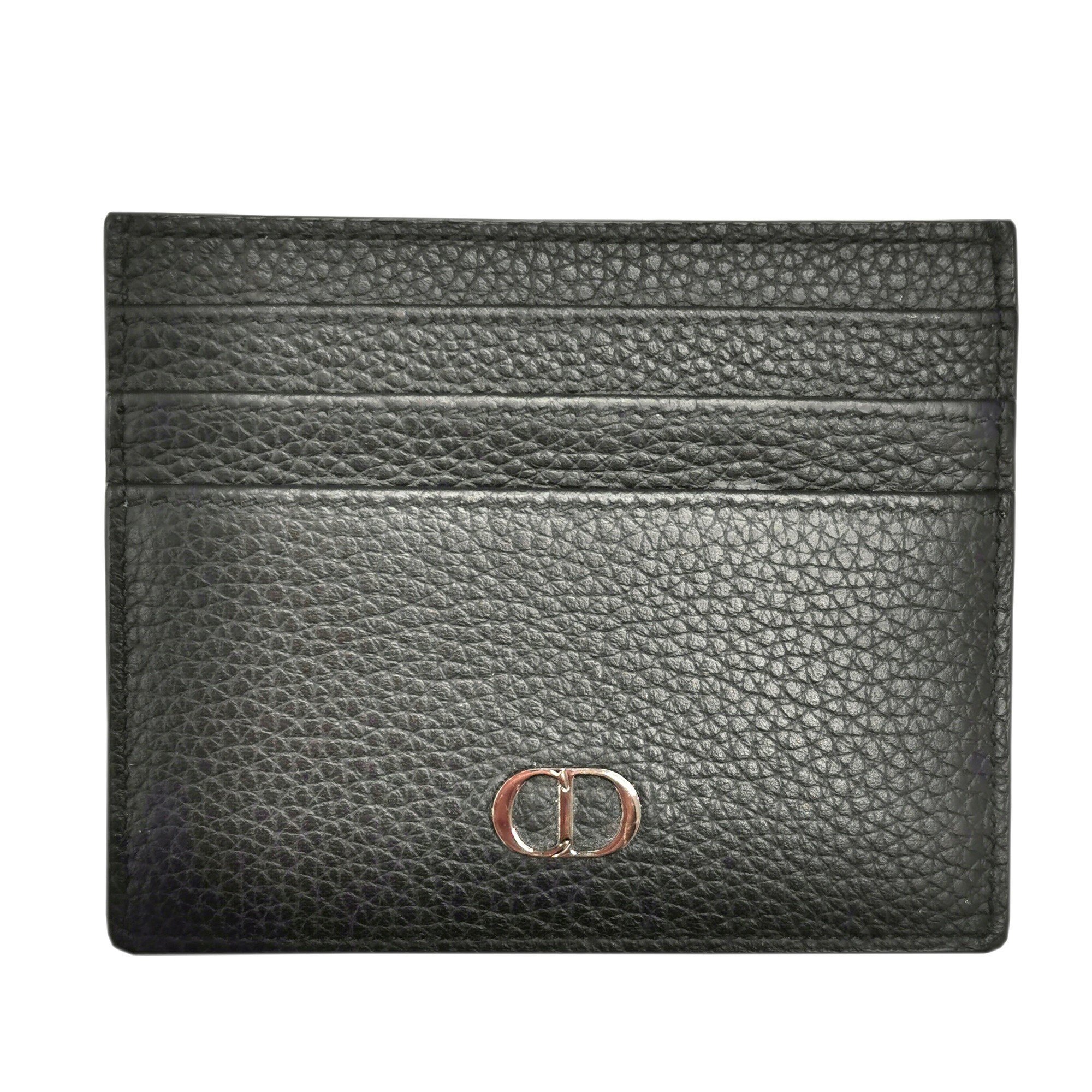 Christian Dior DIOR Card Case Leather Black