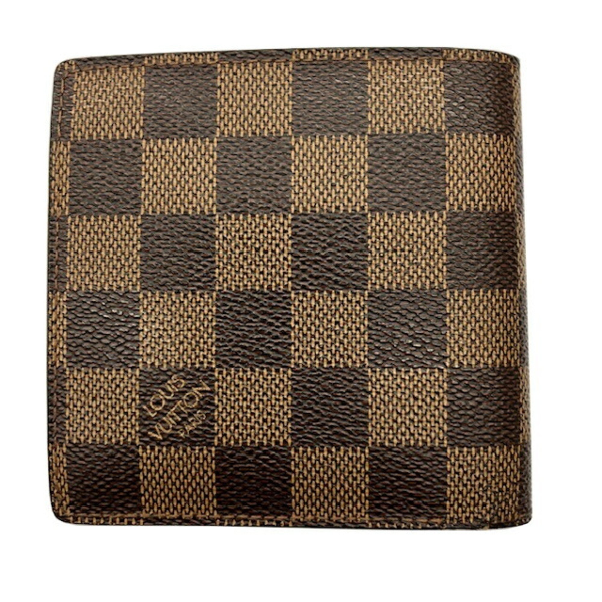 LOUIS VUITTON Louis Vuitton Portefeuille Marco Damier Bi-fold Wallet N61675 CA0014 PVC for Women