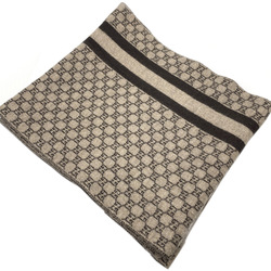 GUCCI Gucci scarf stole shawl GG mark brown beige women's men's