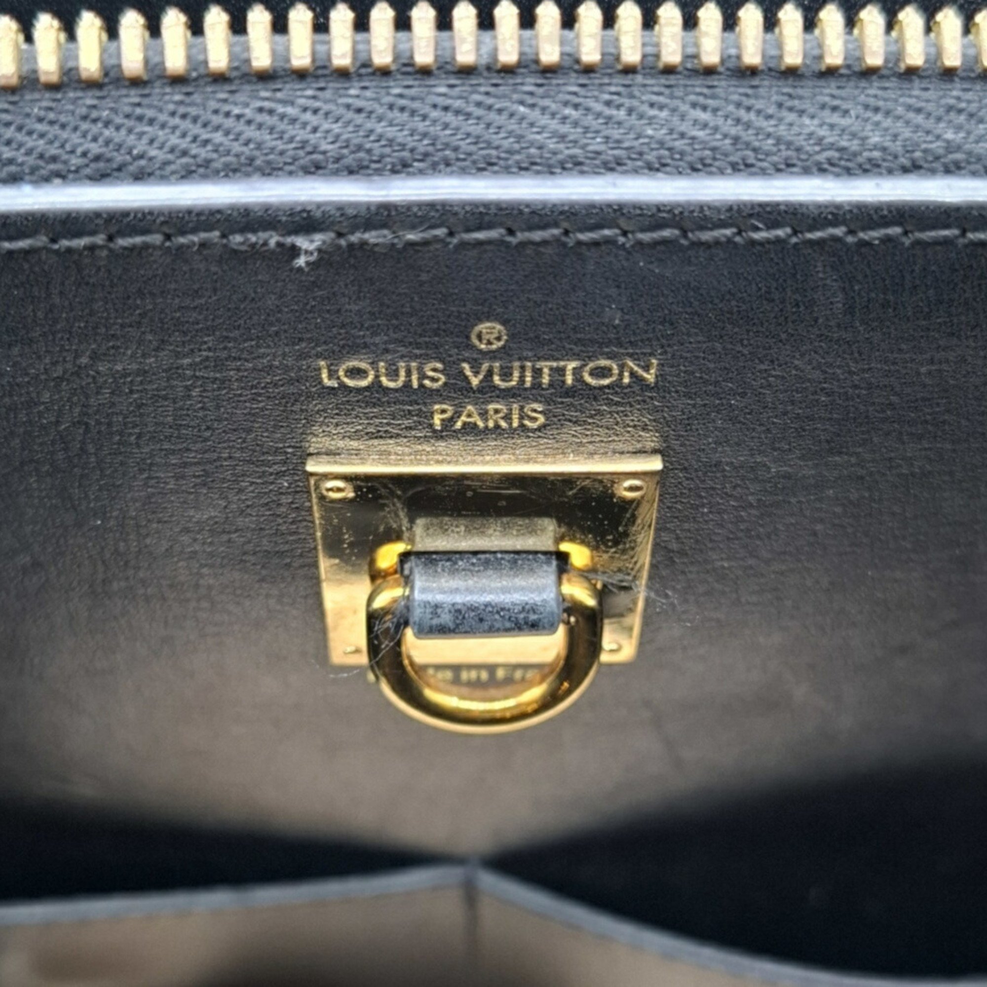 LOUIS VUITTON LV City Steamer MM Handbag Shoulder Monogram Brown Black Women's Men's